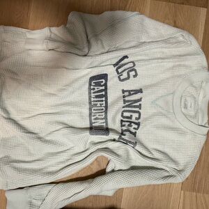 Aerie Los Angeles California Waffle Knit Sweater